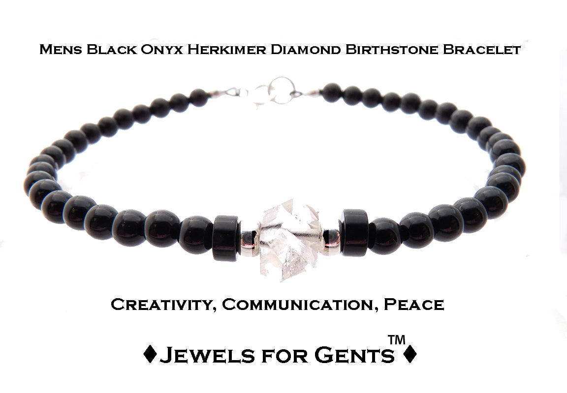 Diamond + Gemstone Bead Bracelets