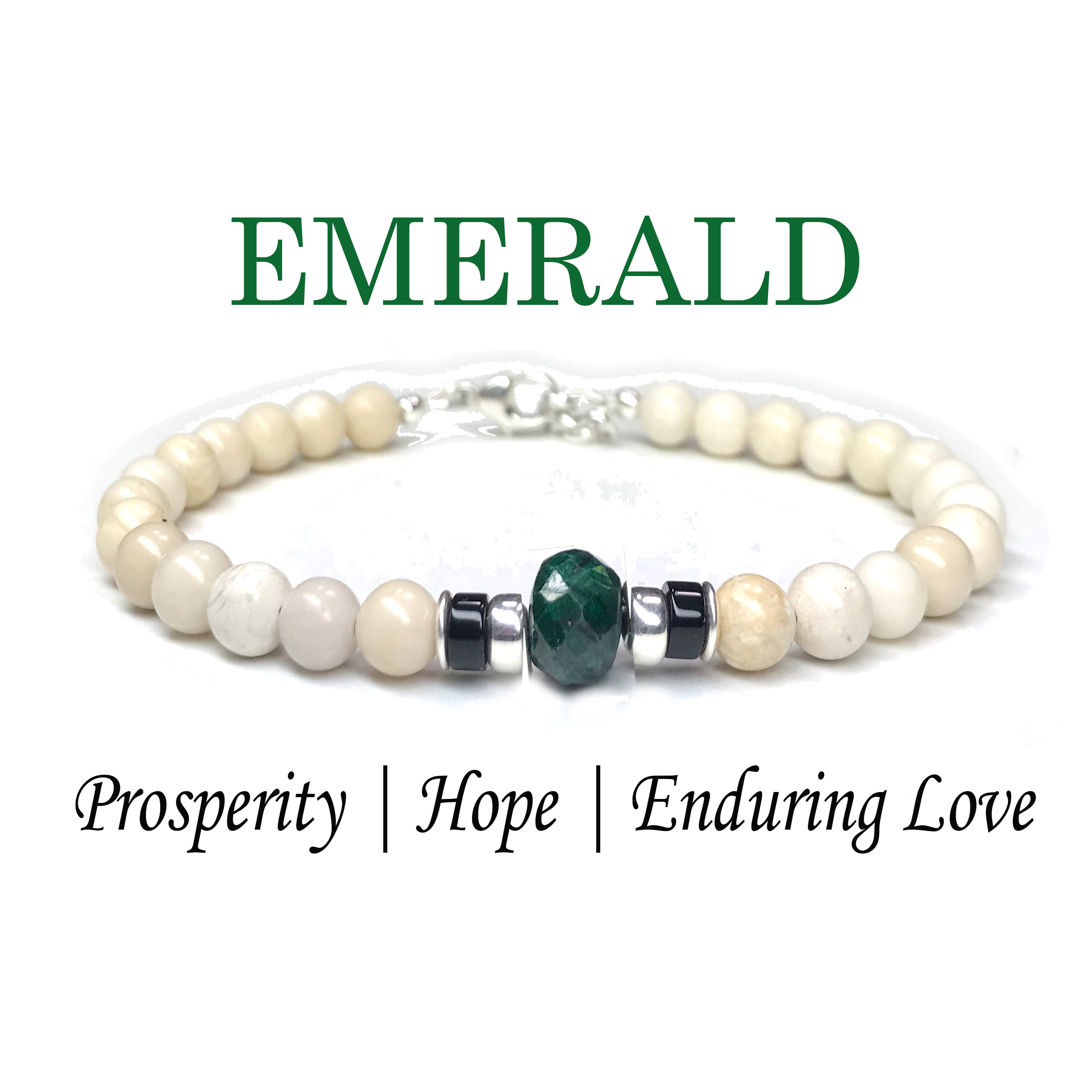 Emerald Bracelet Sterling Silver Beads Dainty Bracelet Genuine Emerald Beaded bracelet May Birthstone•Bracelet Gemstone•Gemstone popular Jewelry