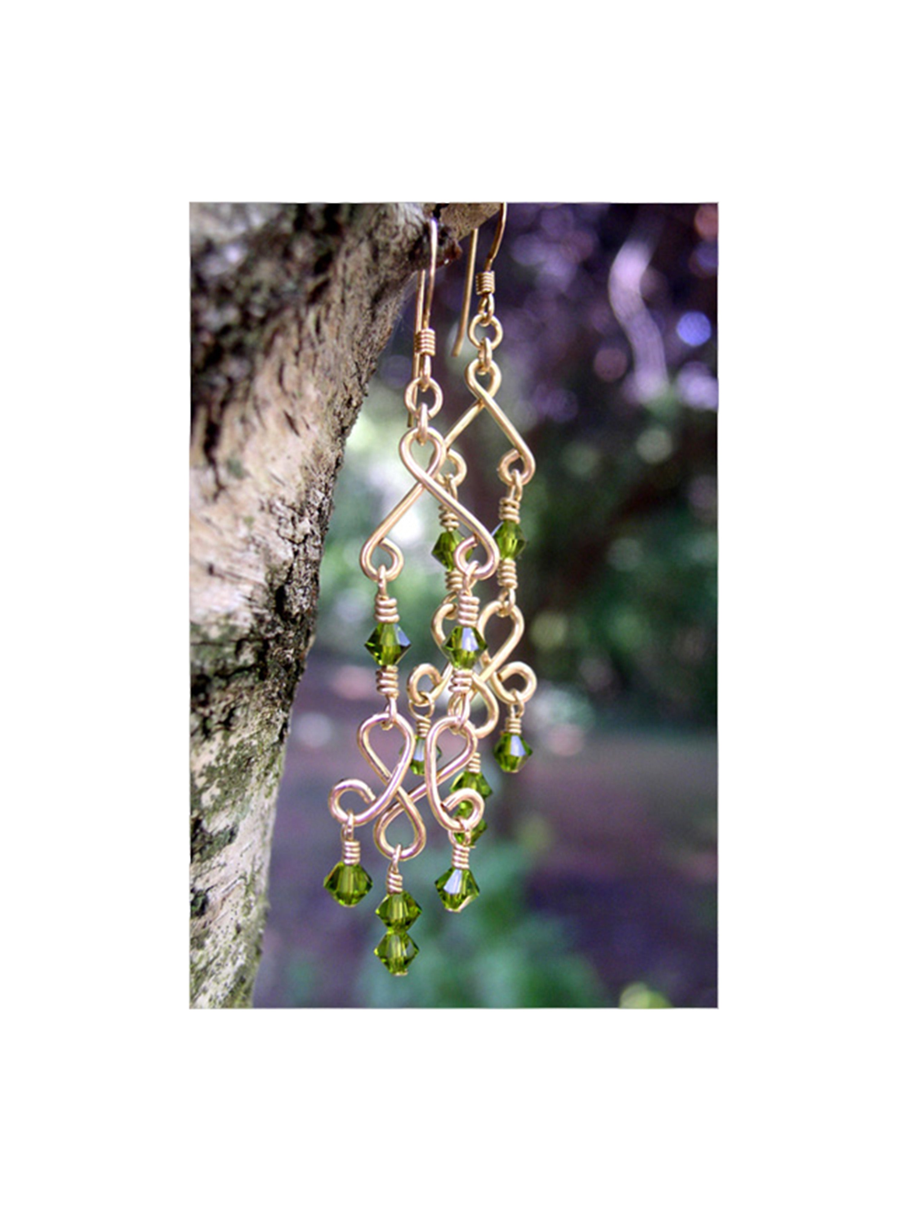 Peridot deals chandelier earrings