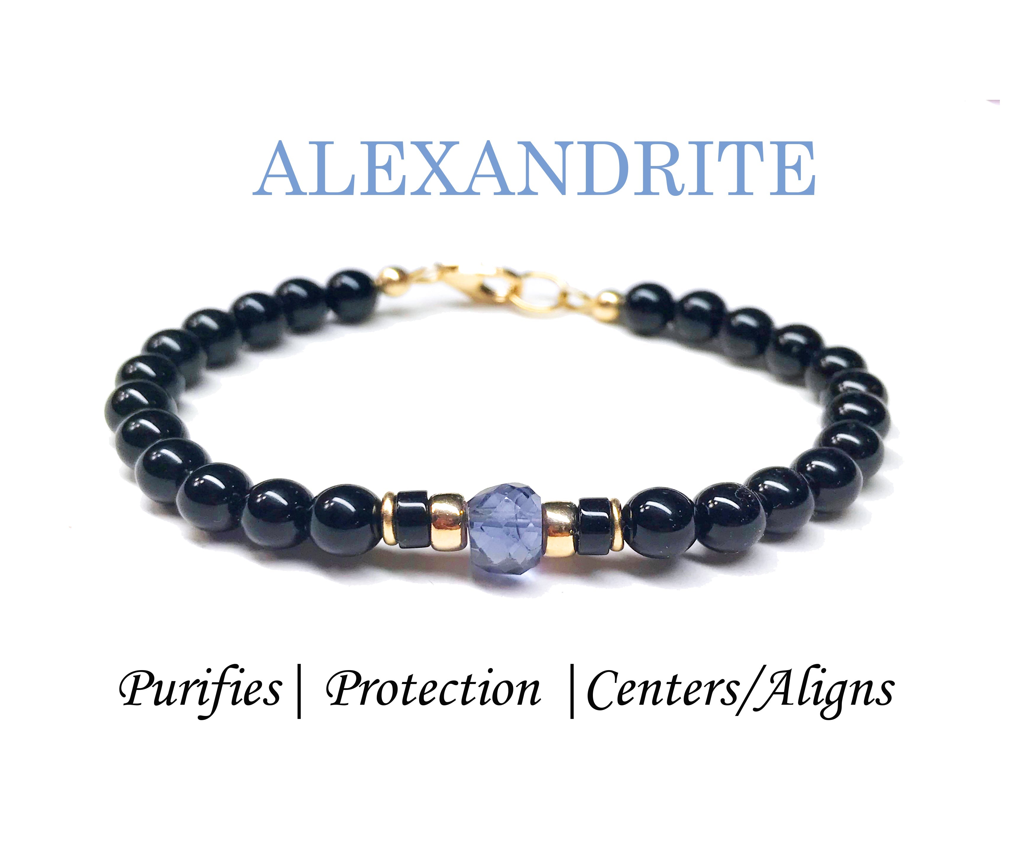 June Alexandrite Birthstone Bracelet – Gemvius
