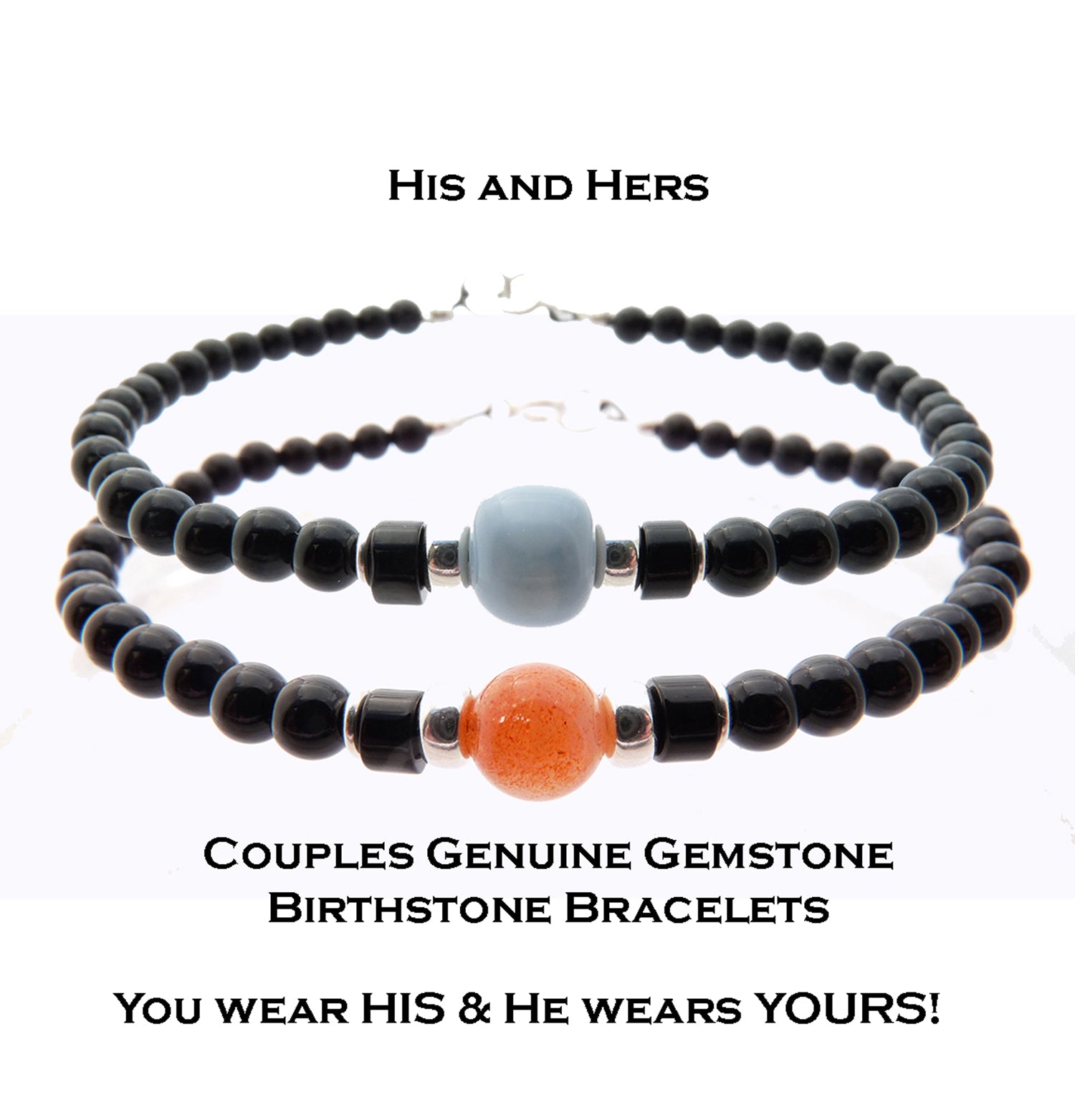 Couples hot sale birthstone bracelet