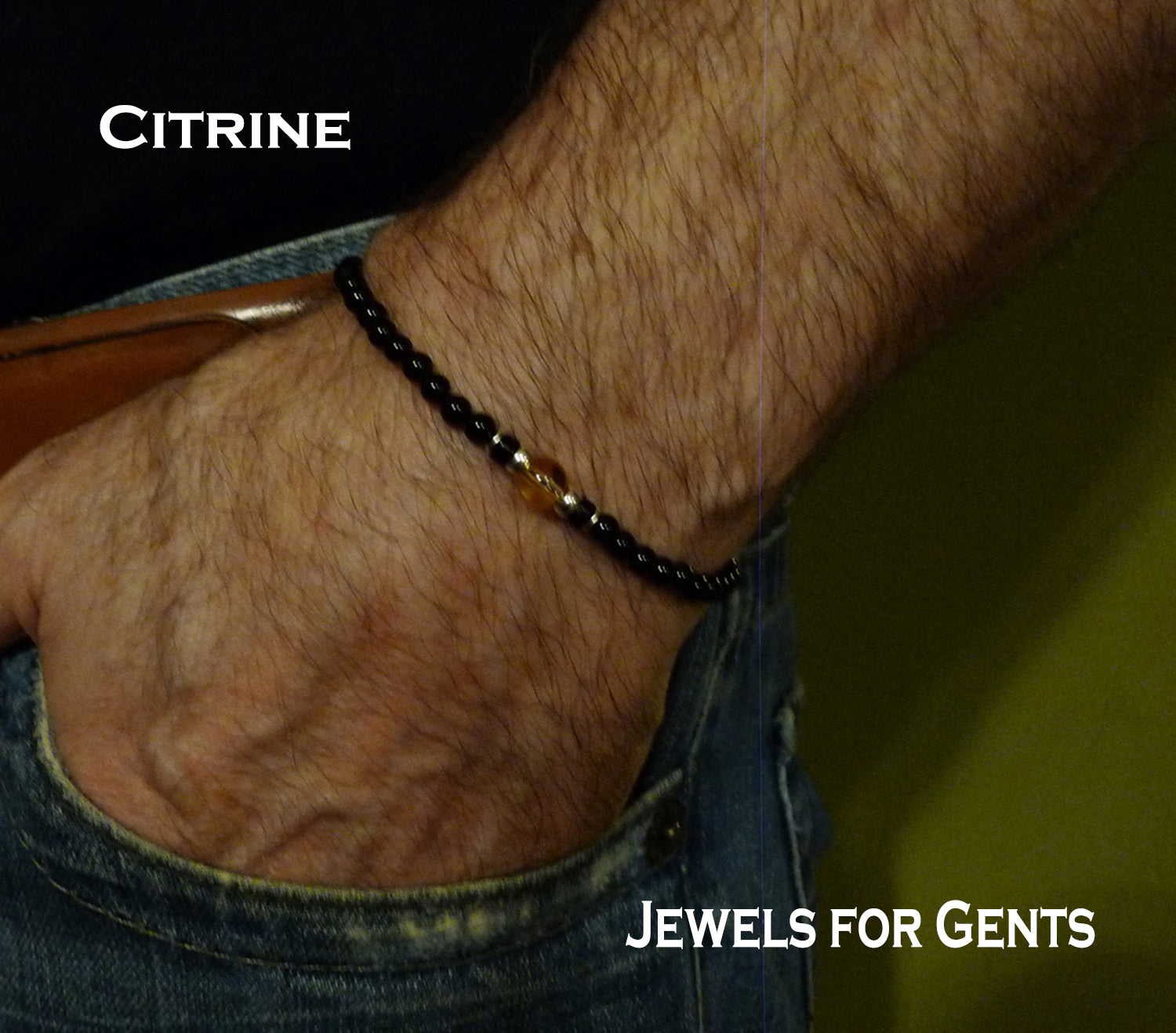 Men's 2025 citrine bracelet