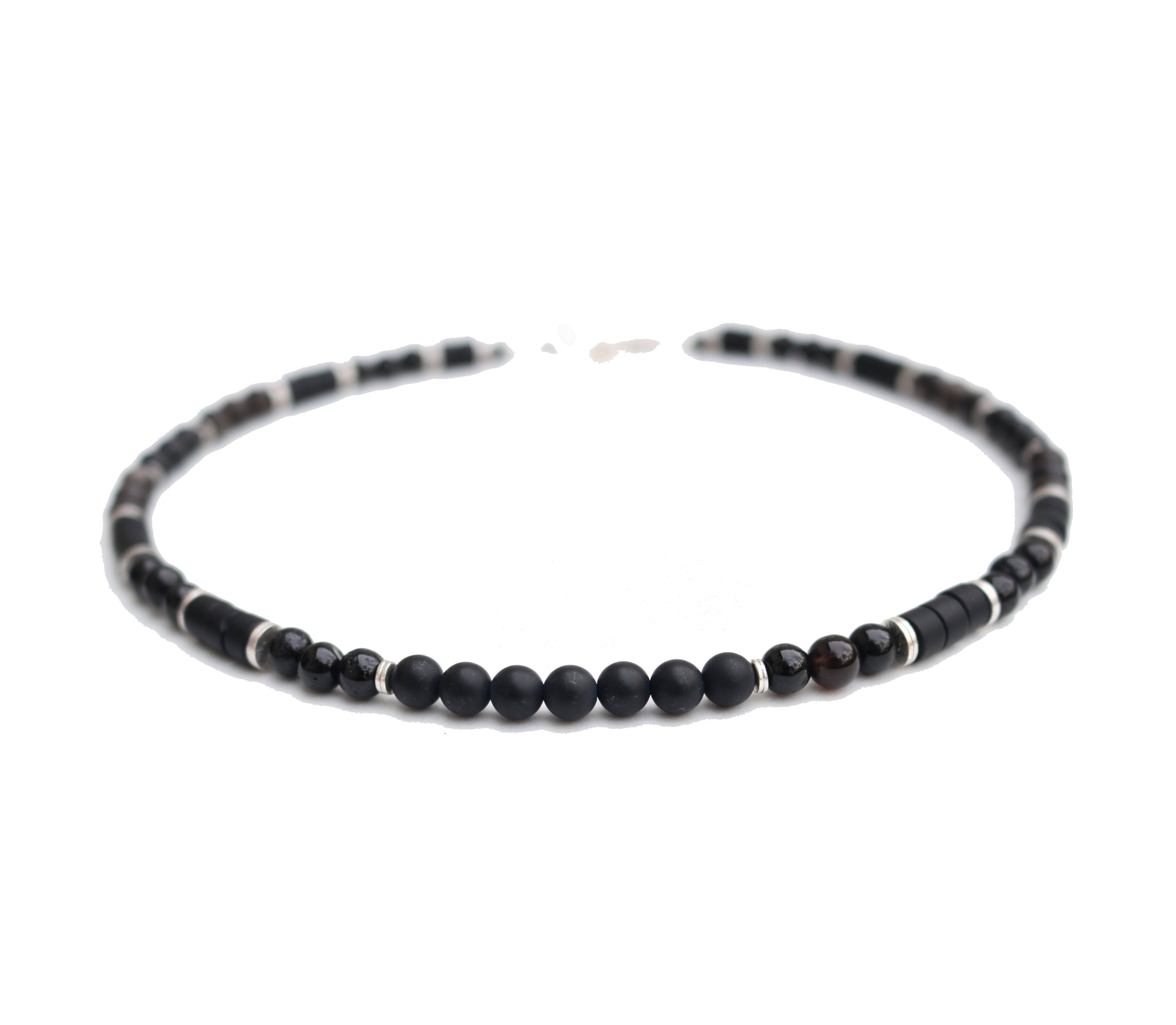 Hypersthene Beads Knotted Unisex Necklace - Nirvana Gems & Jewels